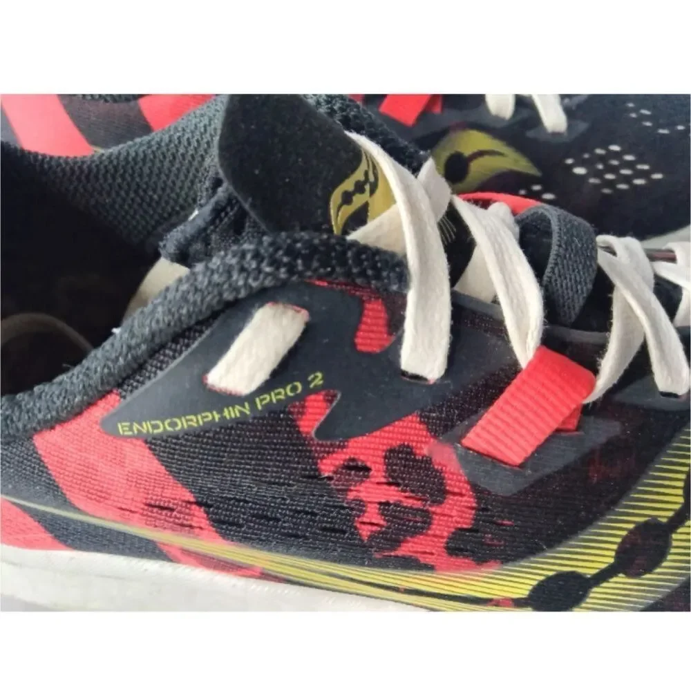 Saucony Endorphin Pro 2 Kellen Men's Shoes Size 6.5 Sneakers Black, Red, Gold